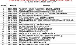 Erzincanspor'un İlk Devre Fikstürü