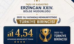Türkiye'nin En Yüksek Memnuniyeti Erzincan'dan: Tapu ve Kadastro Bölge Müdürlüğü Zirvede!