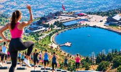 Ergan Dağı Zirvesinde Doğayla İç İçe Step Aerobik Heyecanı