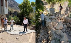 Kemaliye'de Parke ve Duvar Çalışmaları Devam Ediyor