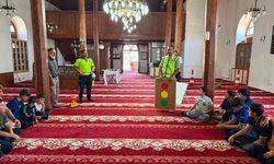 Refahiye'de Yaz Kur'an Kursu öğrencilerine trafik bilinci eğitimi