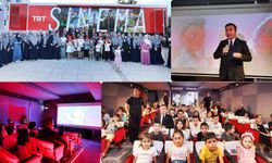 Vali Aydoğdu, TRT Sinema Tırı'nda Gençlerle Film İzledi