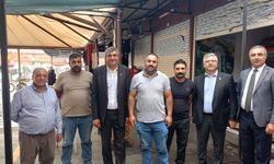 Akdağ Buğday Pazarı’nda üretici ve esnafın sorunlarını dinledi