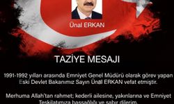 Erzincan Emniyet Müdürlüğü, Ünal Erkan'ın Vefatına Başsağlığı Diledi