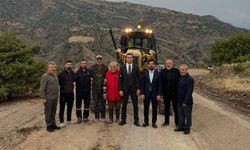 İliç’te Leventpınar Köyü Yolunda 10 Kilometrelik Çalışma