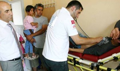Afganlı mültecilere sağlık taraması 