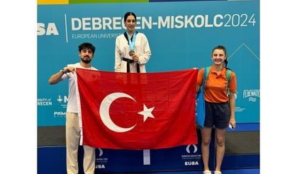 OMÜ Tekvando Takımı, Avrupa Üniversite Oyunları’nda 2 madalya kazandı