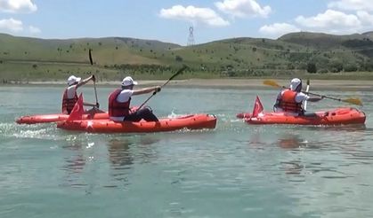Muş’ta Su Sporlarına Büyük İlgi: Alparslan 2 Barajı’nda Kano Etkinliği Coşkusu