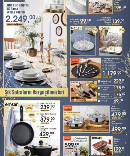 6 Ekim'de BİM'e Kütahya Porselen / Emsan Çeyiz Seti Geliyor!