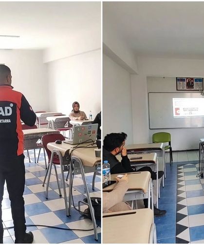 Erzincan AFAD’dan Matematik Evi Kişisel Gelişim Kursuna Afet Farkındalık Eğitimi