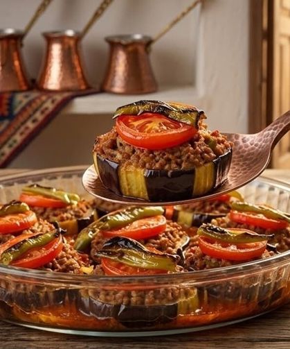İftarda Fırında Kıymalı Patlıcan!