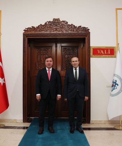 Mülkiye Müfettişi Mustafa Temiz’den Vali Hamza Aydoğdu’ya Ziyaret
