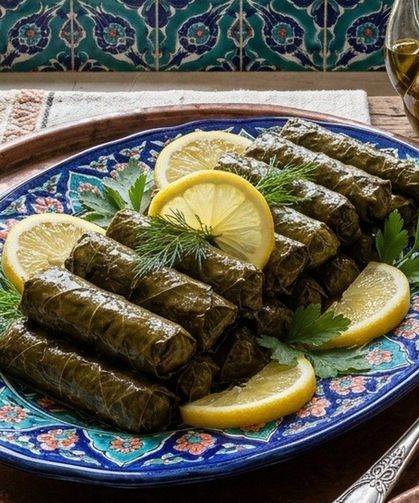 Lokum Gibi Tam Kıvamında Zeytinyağlı Yaprak Sarması Tarifi