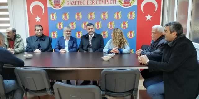 CHP İl Başkanı  Gazeteciler Cemiyeti'ni ziyaret etti