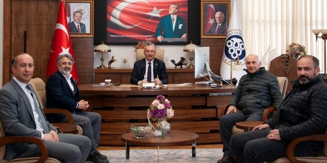 Rektör Levent, TDF başkanını ağırladı
