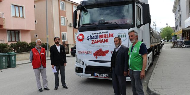 Erzincan'dan deprem bölgesine yardımlar devam ediyor
