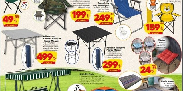ŞOK 'ta 10 Haziran hafta sonu fırsatı! Airfryer, termos, mangal, kamp sandalyesi, çadır, ve salıncak satışa çıkıyor