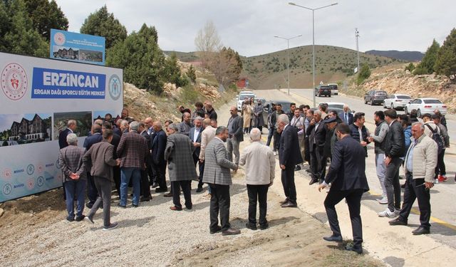 Ergan dağında yapılacak otel alanı gezildi