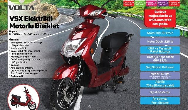 A-101’e 29 Haziran’da Elektrikli Motorlu Bisiklet, Buz Dolabı, Yağsız Fritöz, AirFryer ve çeşitli  ürünler geliyor!