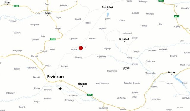 Erzincan’da 4 büyüklüğünde deprem