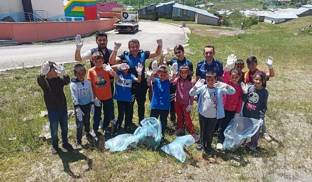 Hep birlikte Otlukbeli'ni güzelleştirdiler