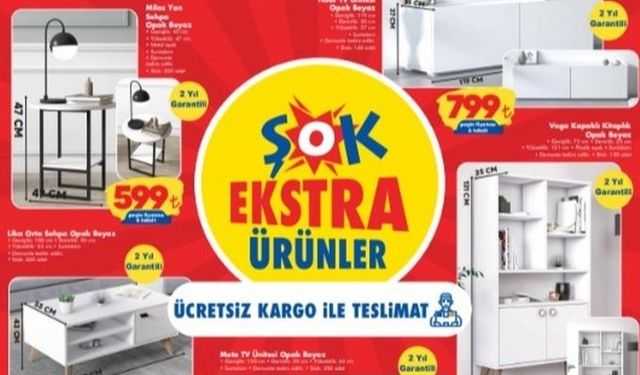 26 Ağustos’ta ŞOK’a Klima Çeşitleri, Elektrikli Ev Aletleri, Ahşap Mobilya Takımı geliyor!