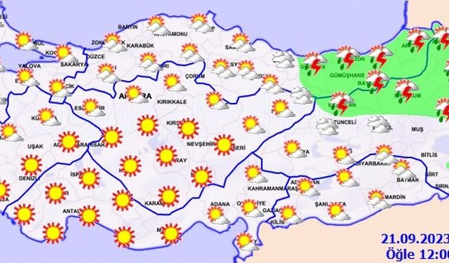 Bu bölgelerde yağış var, dikkatli olunmalı