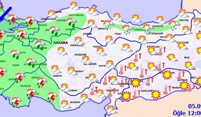 Meteoroloji batı bölgelerini uyardı