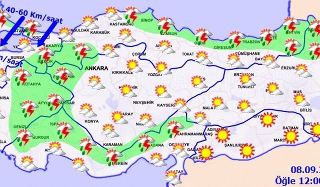 Meteorolojiden yağış uyarısı, bu bölgelerdekiler dikkat