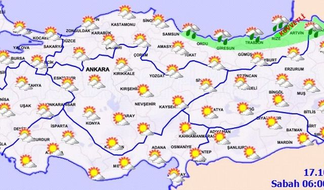 Meteoroloji'den bu bölgeler için yağmur uyarısı