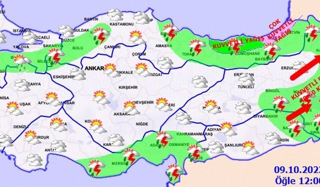 Doğu Anadolu'nun Doğusunda Kuvvetli Rüzgar ve Fırtına Bekleniyor!