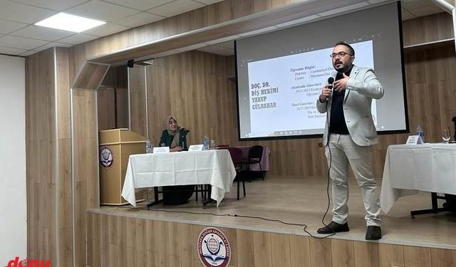 Öğrenciler, meslek tanıtımı seminerinde bilgilendirildi