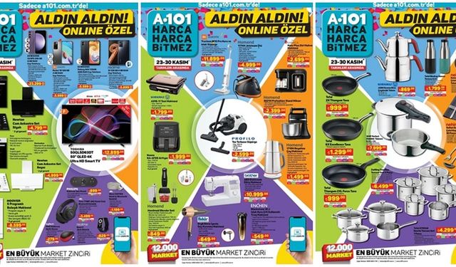 A-101'e İnternete Özel; Stanley Pişirme Seti/ Tencere Seti/ Çatal Kaşık Takımı, Toz Torbasız Süpürge, Airfryer geliyor!