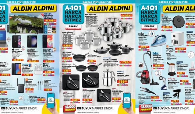 Fissler Tencere Setleri, 60 Parça Çatal Kaşık Takımı, Robot Süpürge, Airfryer, Buharlı Ütü ve Mikser A-101'DE Satışta!