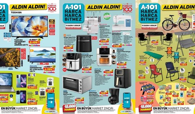 11 Kasım-1 Aralık'ta A-101'e Overlok Makirnesi/Dikiş Makinesi/Airfryer Çeşitleri, Filtre Kahve Makinesi geliyor!