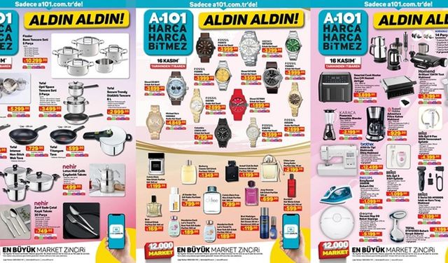 A101'e İnternete Özel Çeyiz Seti, Fissler Tencere Seti, Çift Hazneli Airfryer, Blender, ve Mutfak Şefi geliyor!