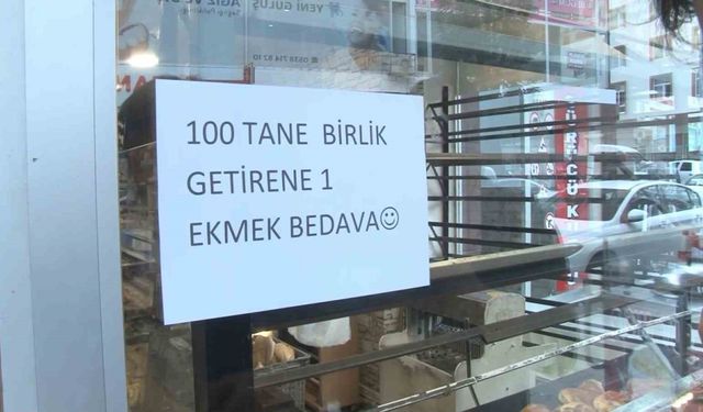 “Bozuk para getirene ekmek bedava”