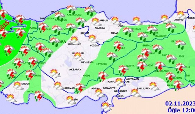 Bugün ve yarın tüm yurt etkisi altında olacak