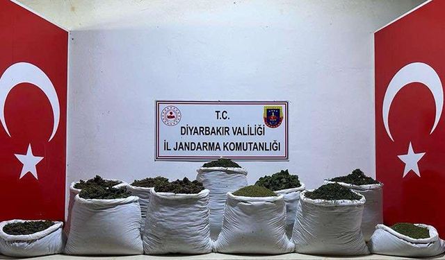 Diyarbakır’da 135 kilogram esrar ele geçirildi: 1 gözaltı