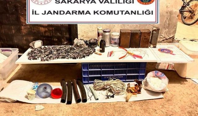 Evi patlayıcı madde imalathanesine çevirmişler