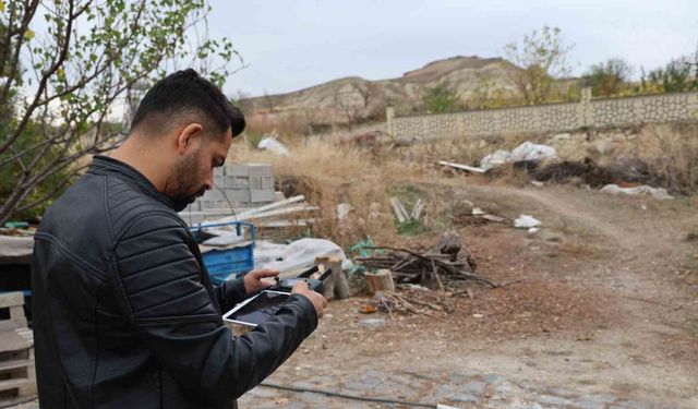 Firari koyunlar önce güvenlik kamerasına, sonra jandarma dronuna yakalandı