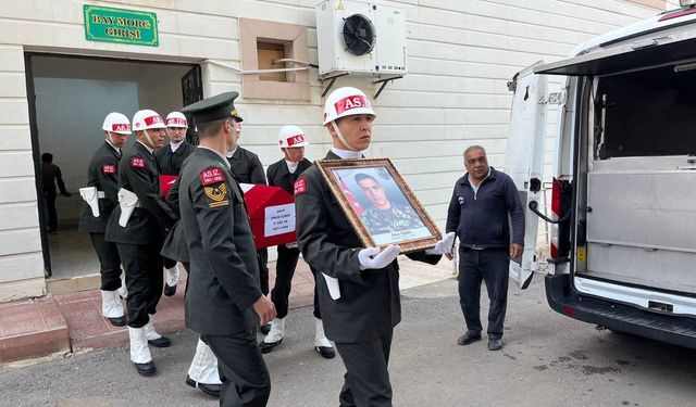 Şehit Onur Özbek’in naaşı memleketi Niğde’ye uğurlandı