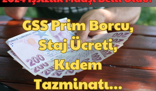 2024 İşsizlik Maaşı Belli Oldu: GSS Prim Borcu, Staj Ücreti, Kıdem Tazminatı!