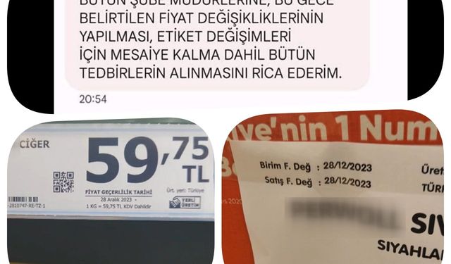 Asgari Ücret Zammına Karşı/ Etiket Zammı