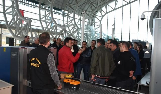 Havalimanı polislerine ve güvenlik görevlilerine eğitim