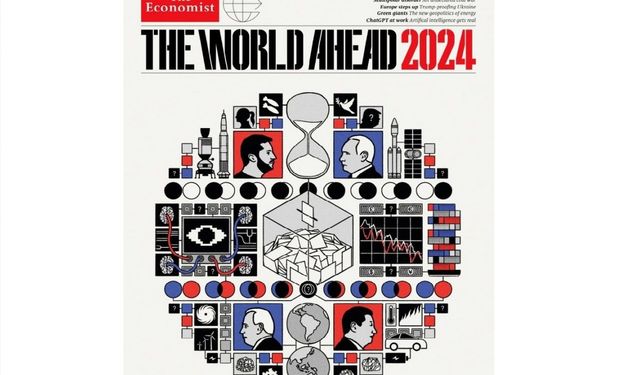 The Economist: 2024 Kapağının Yeni Yıla Dair Şifreli Mesajları