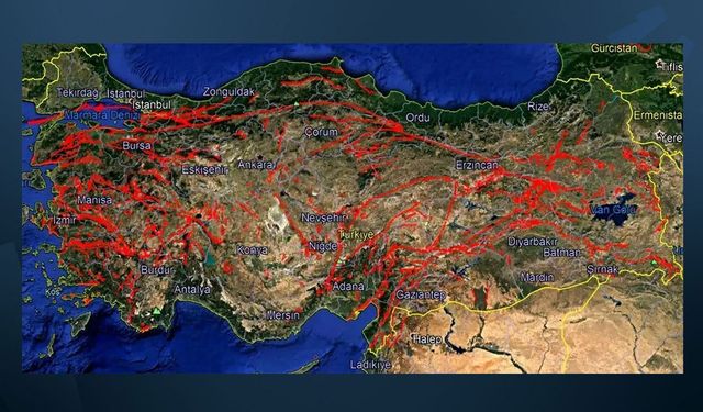 Türkiye'de hareketli 485 fay hattı var