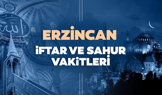 Erzincan İmsakiye 2024