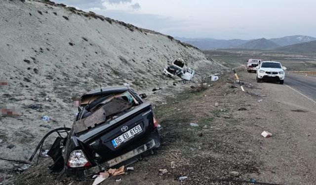 Erzurum’da pikap ile otomobil kafa kafaya çarpıştı: 1 ölü, 6 yaralı