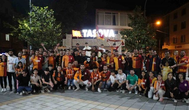 Amasya’da Galatasaray’ın şampiyonluğu coşkuyla kutlandı